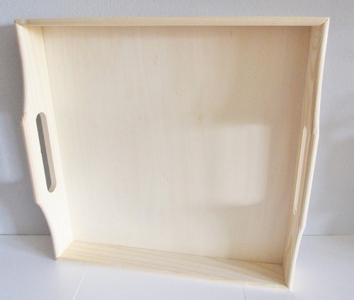 Tablett holz roh - tablett,