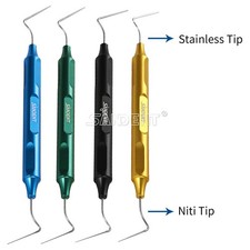 Dental Endo Kondensator Guttapercha-Spitzen NITI Edelstahlschrankgriff 30-100