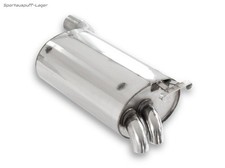 FOX Edelstahl Sportauspuff Mercedes SL R129 2x55mm Originaloptik