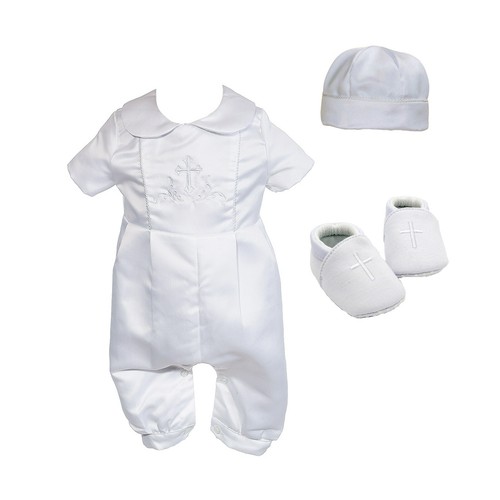 Baby jungen weiß - baby, satin