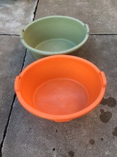 Wäschewanne 2 Stück stabile Kunststoffwannen mit Griff XXL. Hundewanne