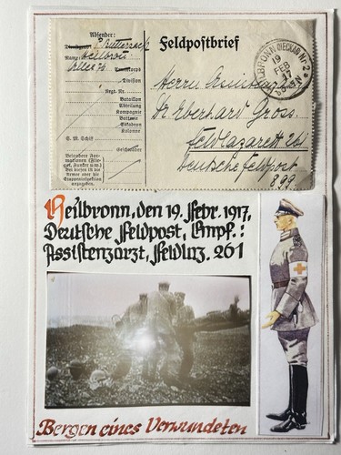 Feldpostbrief 1917 heilbronn - feldpostbrief,