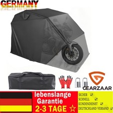 Wasserdicht Motorrad Zeltgarage Faltgarage Motorradgarage Motoguard Schwarz