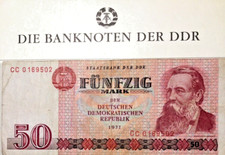 DDR 50 Mark 1971 Papiergeld Geldschein Banknoten echt gelaufen 