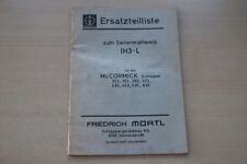 193312) Mörtl McCormick Seitenmähwerk IH3-L Ersatzteilliste 03/1976