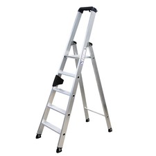 Munk Steigtechnik Stehleiter Stufenleiter Aluminium einseitig Podestleiter