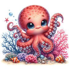 Wandtattoo aufkleber octopus - wandtattoo,