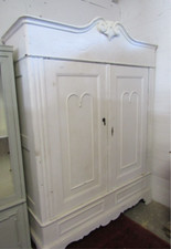 Schrank Wäscheschrank Vintage Kleiderschrank Alt & Antik Shabby Dielenschrank