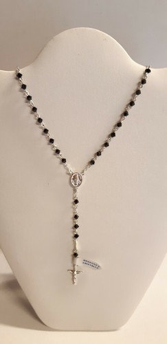 Rosenkranz halskette silber - rosenkranz,