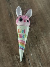 NICI SCHLÜSSELANHÄNGER GLUBSCHIS HASE RAINBOW MIT LOOP IN SCHULTÜTE NEU