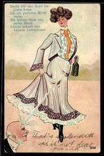 Ansichtskarte Attraktive Frau