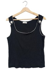 SANDRO PARIS Tanktop Damen Top Gr. DE 36 schwarz Casual-Look