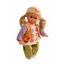 Schildkröt Puppe Schlummerle blond mit Smiley-Tunika