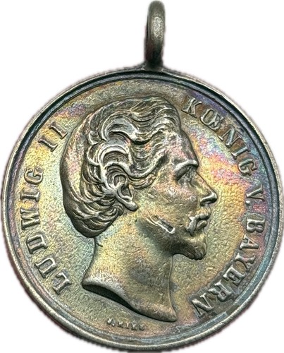 Schützenmedaille aus silber - schützenmedaille,