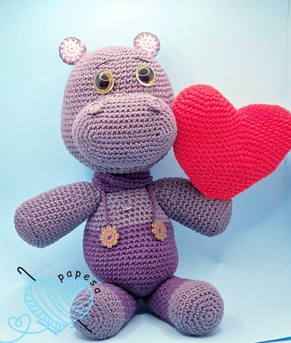 Amigurumi flusspferd fjodor - amigurumi,