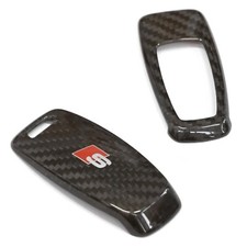 Original Audi Schlüsselblende Carbon mit S-Schriftzug Schlüssel Cover Dekor OEM