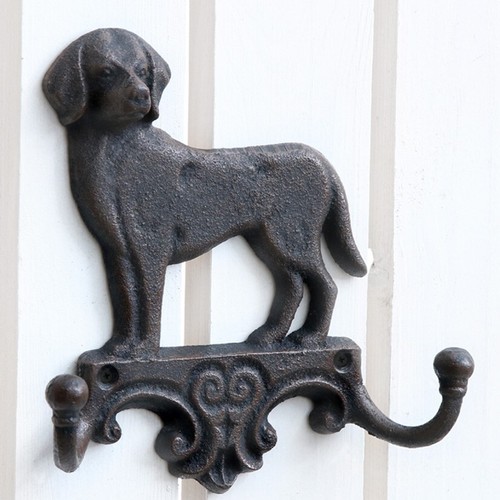Wandhaken hund 2 haken - ",