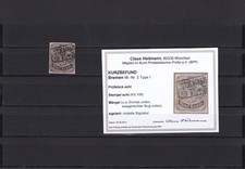 Bremen: MiNr. 2, Type I, BPP