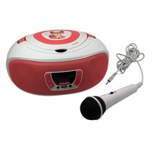 MOOOV 477409 CD-Player, FM-Radio, Karaoke, mit Mikrofon und Lichteffekten, 