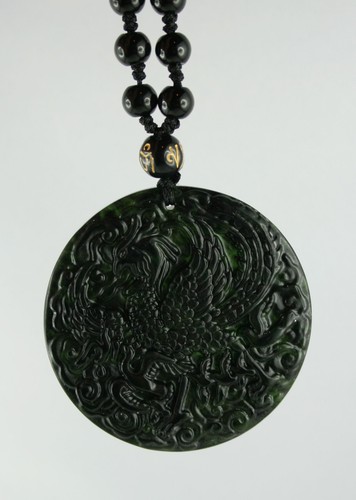 Jade carving drache anhänger - jade,