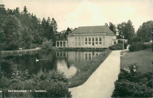 Ansichtskarte bad brambach - ansichtskarte,