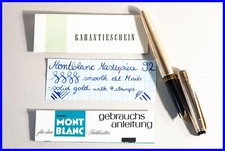 SOLID 585 GOLD N° 92 MONTBLANC MEISTERSTUCK Kolben Füller M 18C Feder 1960er