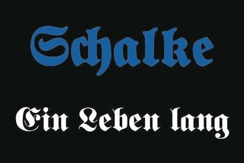Aufkleber schalke ein - schalke, leben