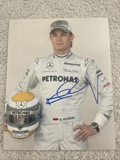 Nico rosberg autographed 8x10 - rosberg,