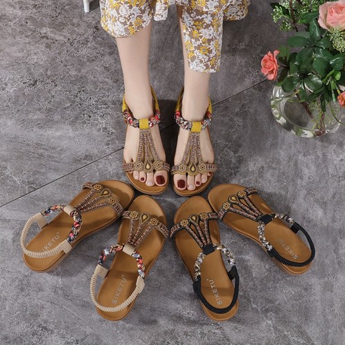 Damen sandalen sommer flach - sommer,