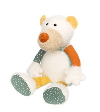 Sigikid Kuscheltier Eisbär Patchwork Sweety Yellow 31 cm