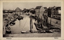 Ak Hansestadt Wismar, Hafen