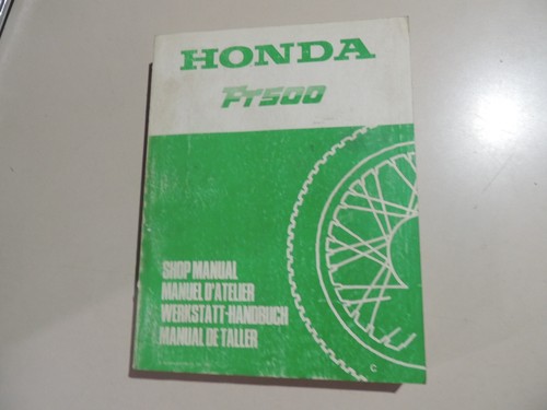 Honda 500 1982 service - ft,