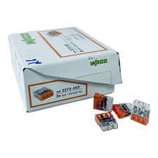 Wago Klemmen Serie 2273-203 / 100 St. / 3x0,5-2,5mm² Cu / Verbindungsklemme 26