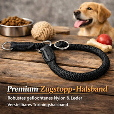 Hundehalsband mit Zugstopp in