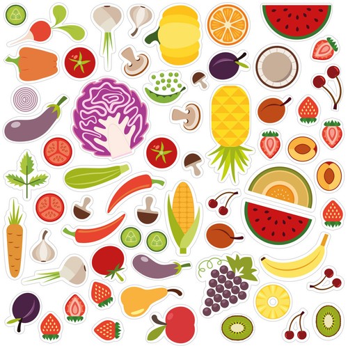 Wandkings wandsticker obst - wandsticker, "obst