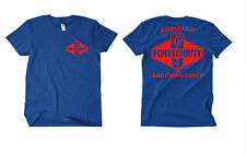 Kombinat Fortschritt T-Shirt BLAU / Druck ROT FB Traktor IFA LPG Agra ZT 300