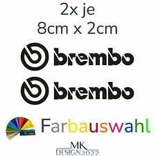 Aufkleber passend für Brembo Bremssattel Auto Motorrad Sponsoren Sticker 2x 8cm