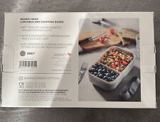 Donkey Products Maneki Neko Lunchbox & Schneidebrett Brotdose Winkekatze Grau