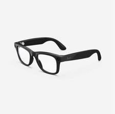 Generalüberholte Ray-Ban Meta Wayfarer (1. Generation), schwarz glänzend/klar, S