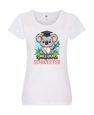 Koalifizierte Schwester | Große Schwester | kleine Schwester Damen Shirt Weiß