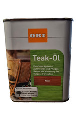 Teak Möbelöl 0,75 l Teak  Außen Hartholz Restaurieren BEULE