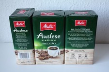 Melitta Auslese KLASSISCH Kaffee gemahlen, 3 Pack X 500 Gr. Stärke 4