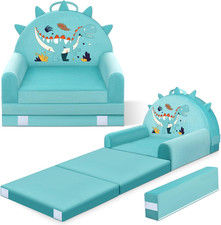 Kindersofa Dinosaurier 2-in-1