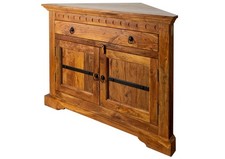 Eckkommode massiv Akazie