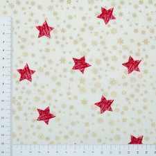 Sterne mit Golddruck 135 cm