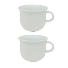 Arzberg Daily Weiß 2X Jumbotasse Kaffeetasse Schokotasse 420 ml Porzellan
