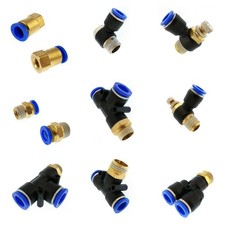Pneumatik Steck Schnellverschluss Armaturen Verbinder Luft Wasser Schlauch...