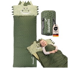 Skandika Kinderschlafsack Soti Camping Schlafsack bis 150 cm Dinosaurier B-Ware