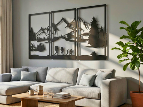 Berge wanddeko bilder 3d - wanddeko,