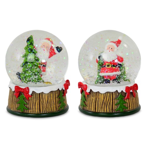 Led schneekugel weihnachtsmann - schneekugel,